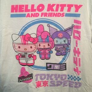 Sanrio Hello Kitty and Friends Tokyo Speed Graphic T-Shirt Large